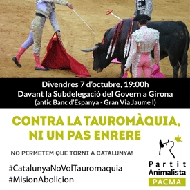 CONCENTRACIÓN CONTRA LA TAUROMAQUIA